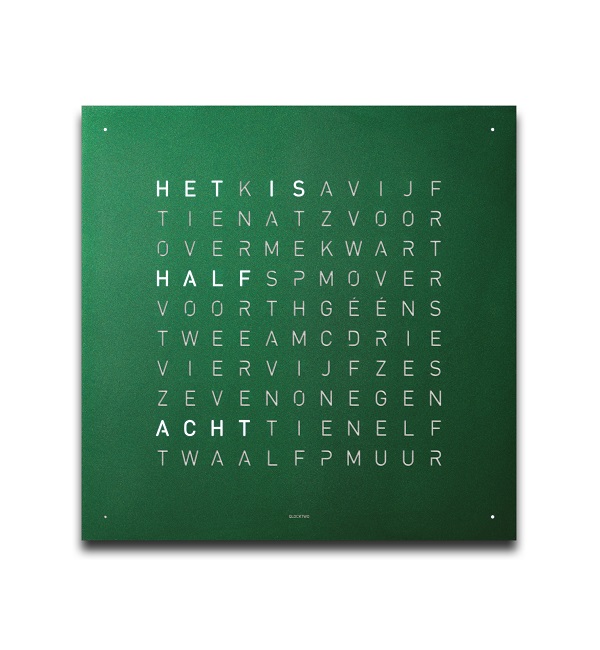 qlocktwo-45-greenvelvet-frontal-NL
